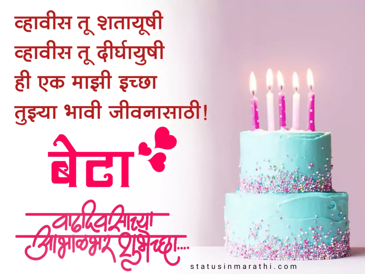 Happy Birthday wishes for daughter in marathi